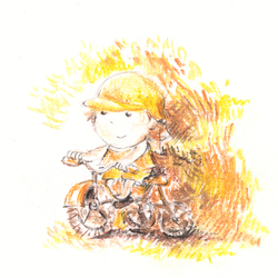 мальчик на велосипеде