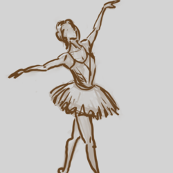 Балерина (эскиз)