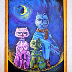 Лунные коты. семья