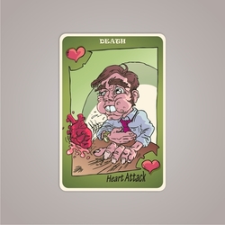 Cards of Death, Heart Attack, 2009 (Collab. with Passev)