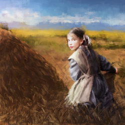 the girl in the field