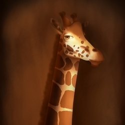 Миша Колинз в образе жирафа для конкурса в ТД "Джунгли зовут"
