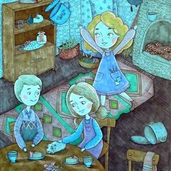 Иллюстрация к сказке Отфрида Пройслера "Маленькая Ведьма" 3