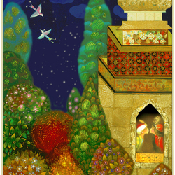 Вариант иллюстрации "Волшебная лампа Аладдина"