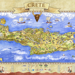 Туристическая карта Крита
