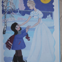 иллюстрация к книге "Слёзы влюблённой Весны", сказка "Снежная мама"