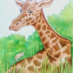Жираф и тушканчик