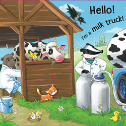 Who helps on the farm. Milk Truck