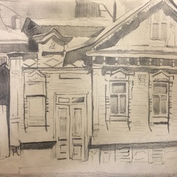 Зарисовка старого дома