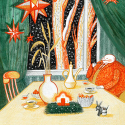 Иллюстрация к сказке Анны Никольской "Человек-Мандарин"