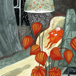 Иллюстрация к сказке Анны Никольской "Человек-Мандарин"
