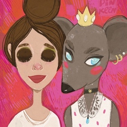Принцесса с голубыми глазами и ее подруга "серая мышь".