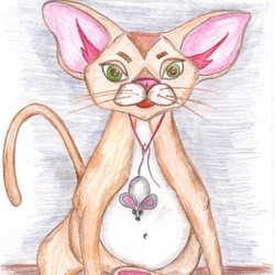 Иллюстрация кошки-мышки к серии разработки эксклюзивных игрушек