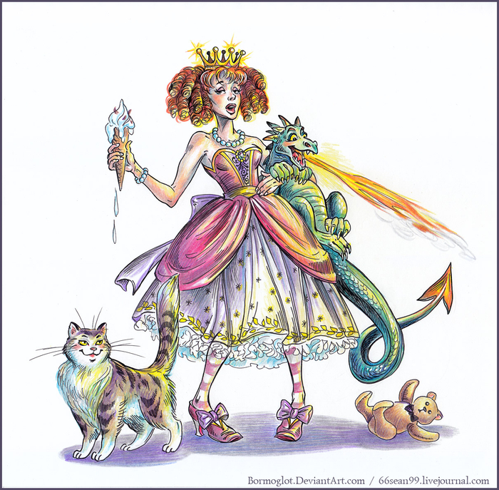  Питомец. Принцесса и дракончик.