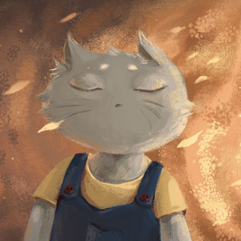 Осенний котик