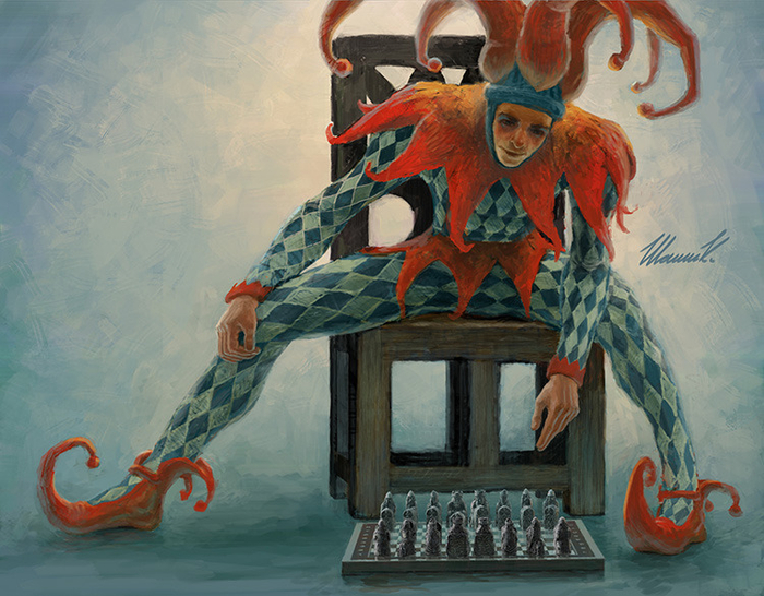 Шут играющий в шахматы