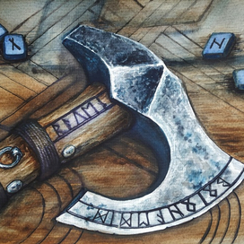 Секира и руны