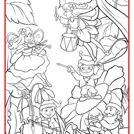 Раскраска для журнала "Развивалки"