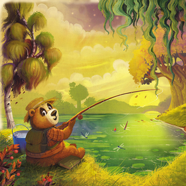 1. Иллюстрация к произведению Е. Матюшкиной "Мой милый Медвежик"