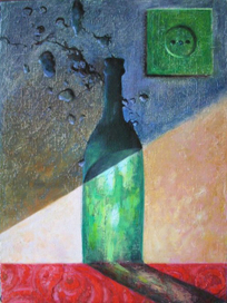 Тень зеленой  бутылки