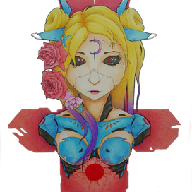 Девочка в кибер панке