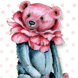 Авторский мишка художника-теддиста Юлии Мавлютовой (г. Москва)