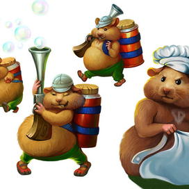 хомяк  Веселый Роджер "Эльфишки и живая вода"© Elka Palka Production www.elfishki.ru