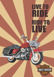 Ретро Харли Дэвидсон