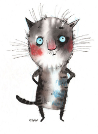 Задумчивый котик