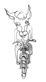 Собака на велосипеде