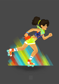 Девушка на роликах 02