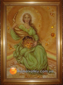 Рог изобилия Картина из янтаря