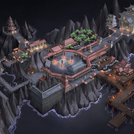 Игровая карта с локациями