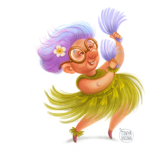 гавайская танцовщица:)