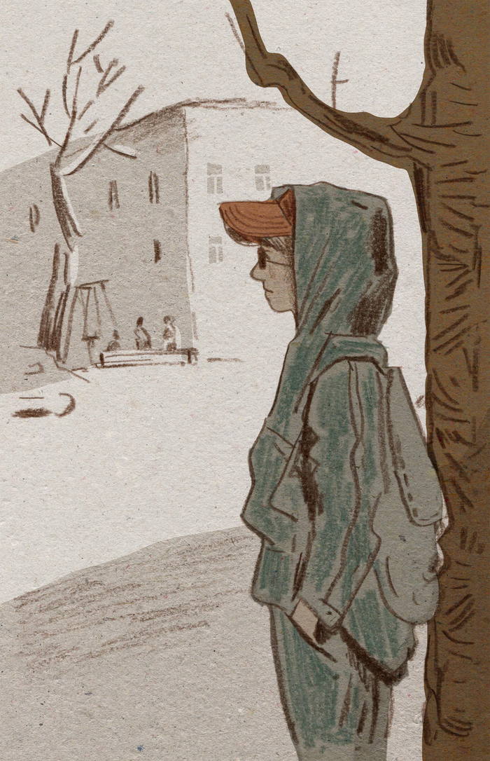 иллюстрация к книге К. Стрельниковой День глухого кита изд. Речь 2019