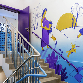 стена в детской клинике