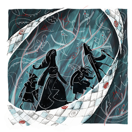 иллюстрация к сказке "Фонтан феи фортуны"