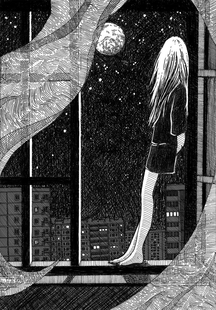 Луна у окна