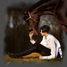 Мальчик с лошадью 
