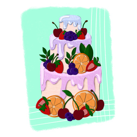 Бумажный торт