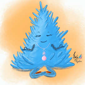 Ель медитирует