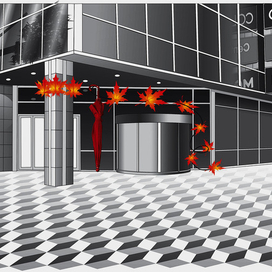 Эскиз оформления торгового центра 2