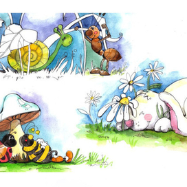Иллюстрации к сборнику "Энциклопедия пчелки Жуж-жжу"