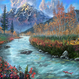 Лесами горами