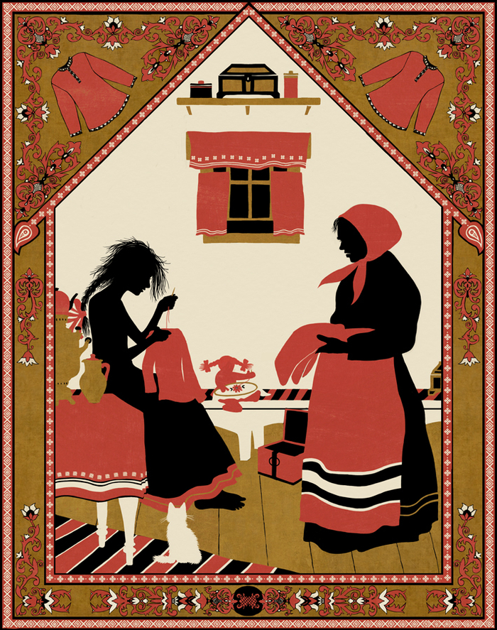  Иллюстрация к русской народной сказке "Василиса Прекрасная"