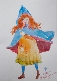 открытка из серии "Девочки"