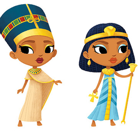 Персонаж к панораме Египет