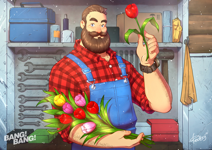 Открытка на 8 марта