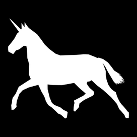 Единорог бегущий влево 