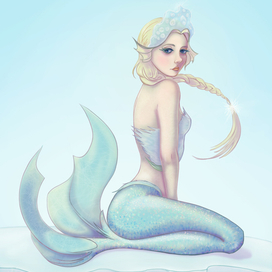 Русалка Баба-Яга на челлендж "MERMAY: Русские сказки"